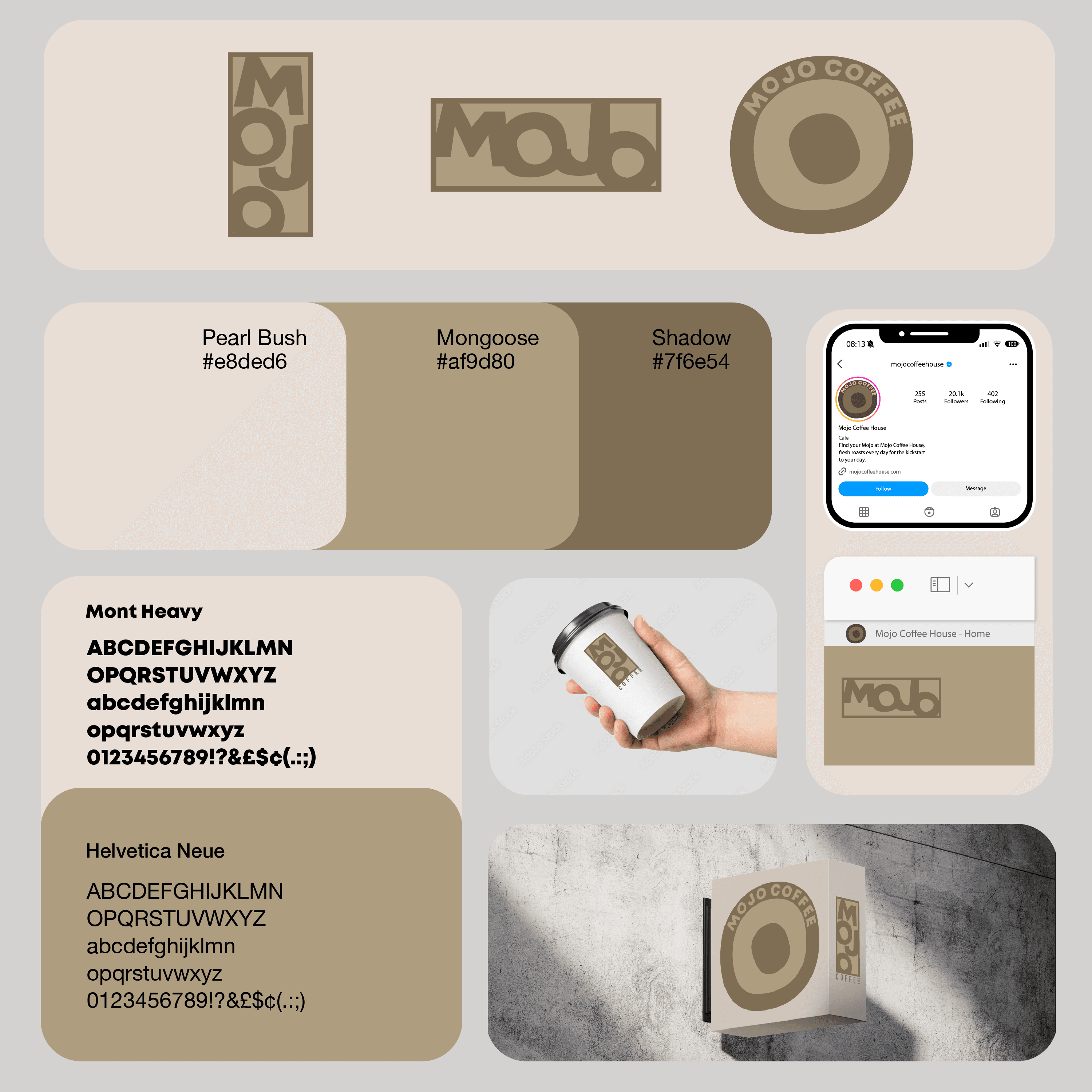 Mojo Coffee Identity Board